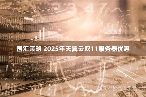 国汇策略 2025年天翼云双11服务器优惠